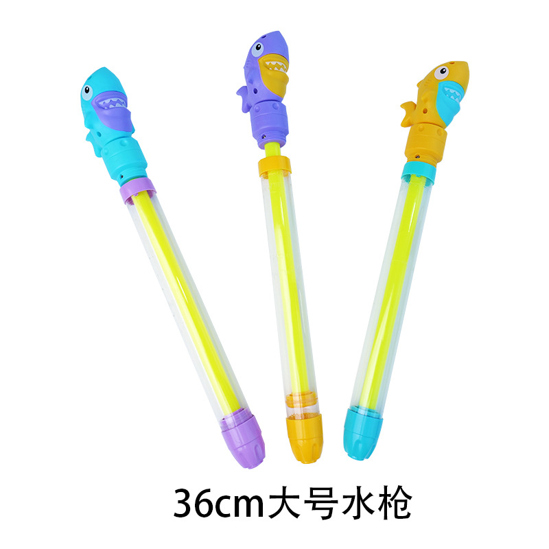 Juguetes del día de los niños Pistola de agua de dibujos animados tipo de extracción de agua de gran capacidad para niños y niñas jugando en la playa juguetes de agua al por mayor