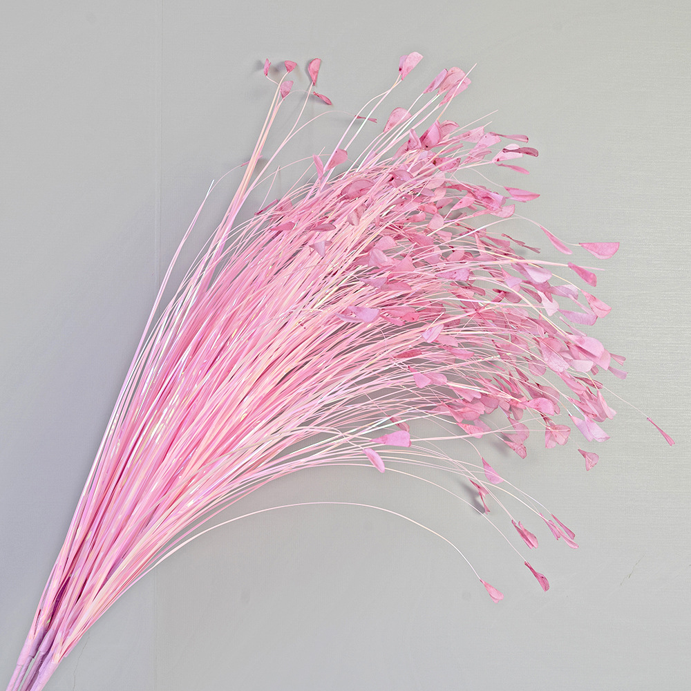 Colorido Reed flor blanco Pavo Real hierba artificial boda props T etapa plomo camino decorativo flor boda props diseño