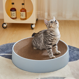 Hardening and Durable Cat Scratch Board Nest Wear-resistant Scrap-resistant Cat Claw Scratch-resistant Round Basin Corrugated Paper Kitten Replacement Core
