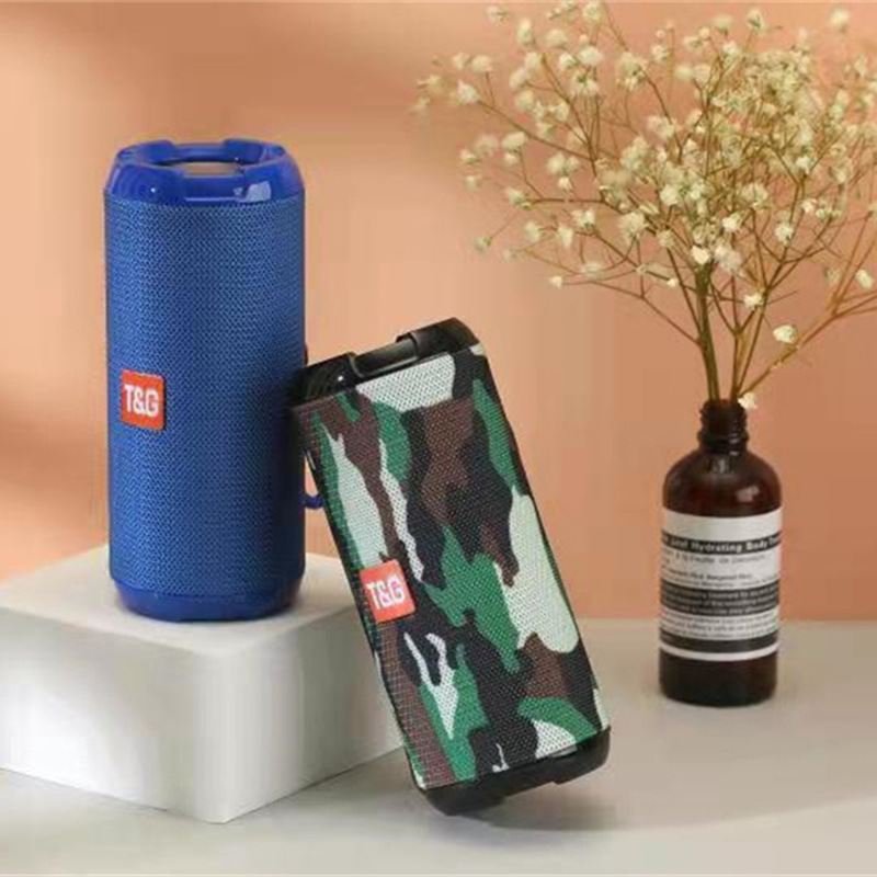 Altavoces Bluetooth inalámbricos TG621 tarjeta portátil portátil al aire libre tela impermeable FM radio TWS serie modelo privado