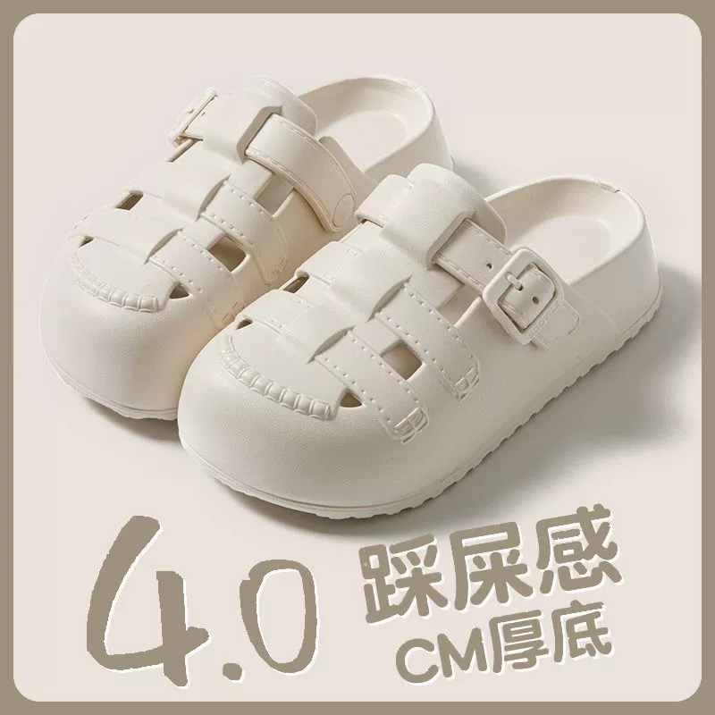 Женские летние шлепанцы Croc с толстой подошвой и высоким каблуком для улицы, новая модель 2025 года, дезодорирующие и супермягкие шлепанцы с закрытым носком.