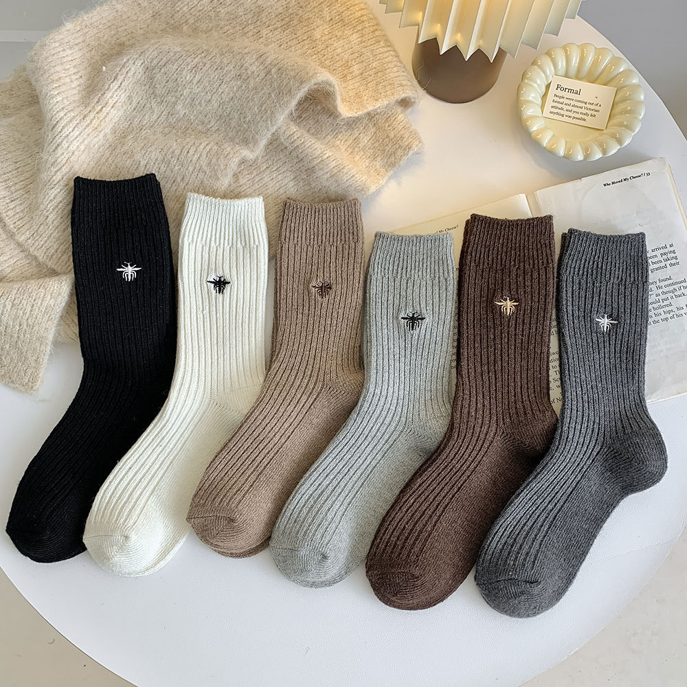 Woolen fashionable keep warm winter Japanese knee socks