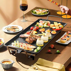 BBQ grill household barbecue plate electric grill plate teppanyaki plate smokeless electric grill small barbecue grill barbecue machine