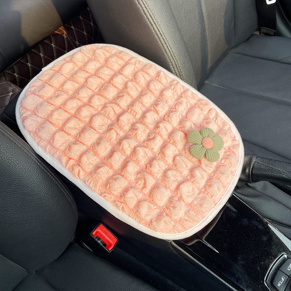 Car Armrest Box Mat, Cute Cartoon Car Interior Decoration, Central Armrest Cover, Car Armrest Box Mat, Universal Type