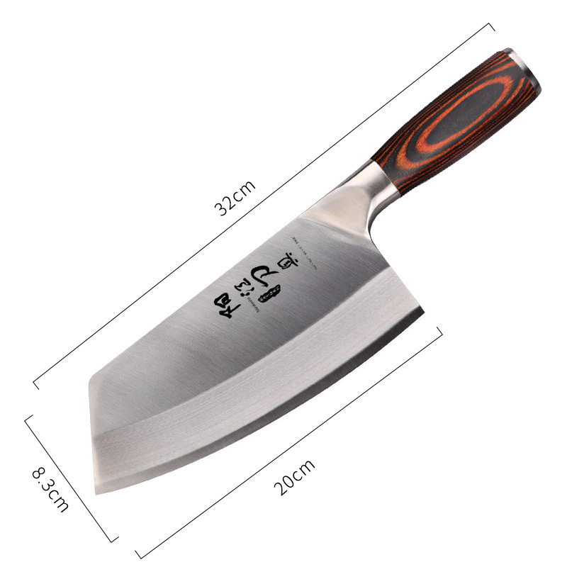 Cuchillo de cocina, cuchillo de cocina doméstico, cuchillo de cocina 2 en 1, cuchillo de cocina, cuchillo de carne de acero inoxidable