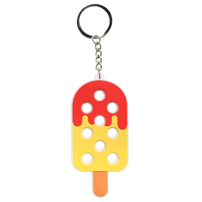 Hole Hole Colgante de llaver PVC pegamento blando DIY colgante de bolsas escolares colgante Amazon decoración regalos al por mayor stock image 26