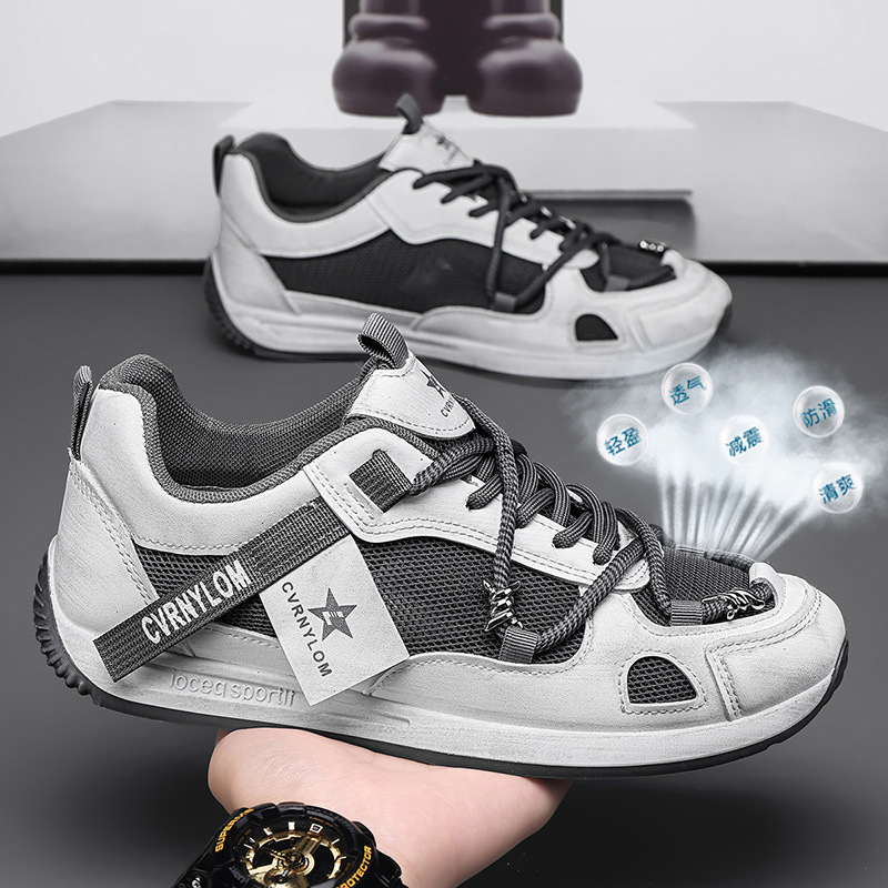 Zapatos de hombre 2026 nueva malla de verano transpirable tendencia multifacé ocio juvenil correr deportes zapatos Gump