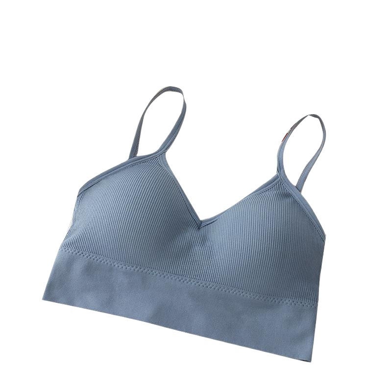 La ropa interior de niña japonesa en forma de U Cruz belleza correa trasera envuelta en el pecho verano nueva celebridad de Internet mismo estilo ropa interior inalámbrica