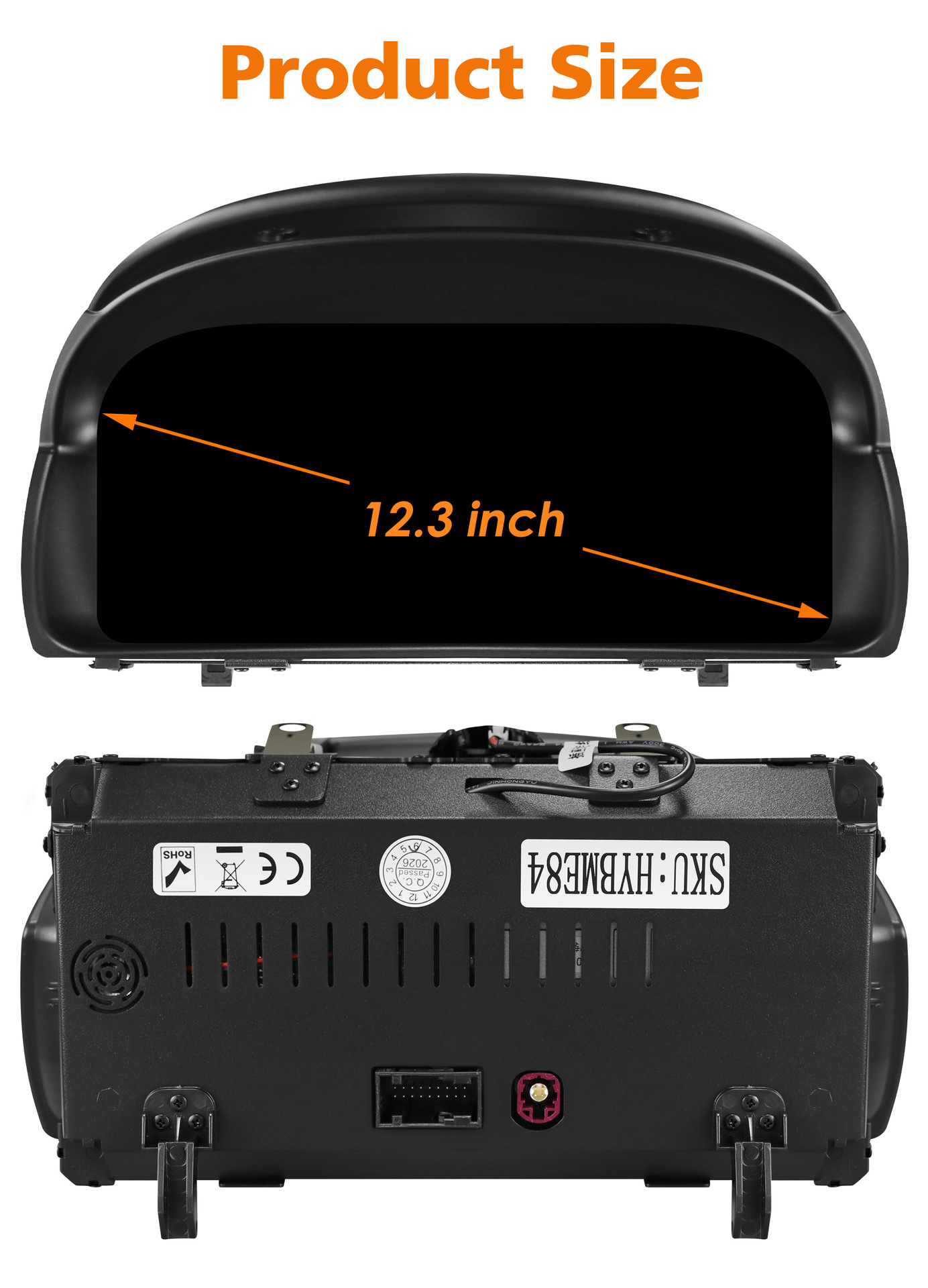 12.3-inch dashboard suitable for BMW X1, E84 car modification, new model smart large-screen full-LCD car dashboard