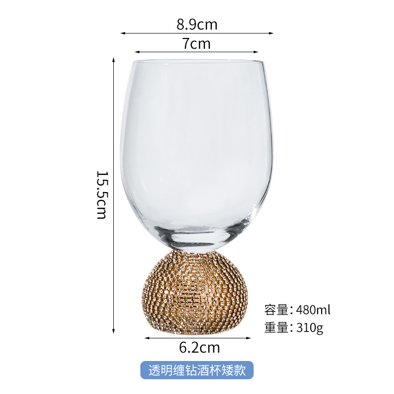 Transparent wineglass, 480 ml