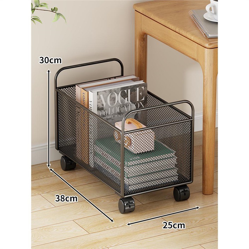 Caja de almacenamiento de libros Cesta de almacenamiento de libros extracurriculares móviles debajo del escritorio Caja de almacenamiento de libros