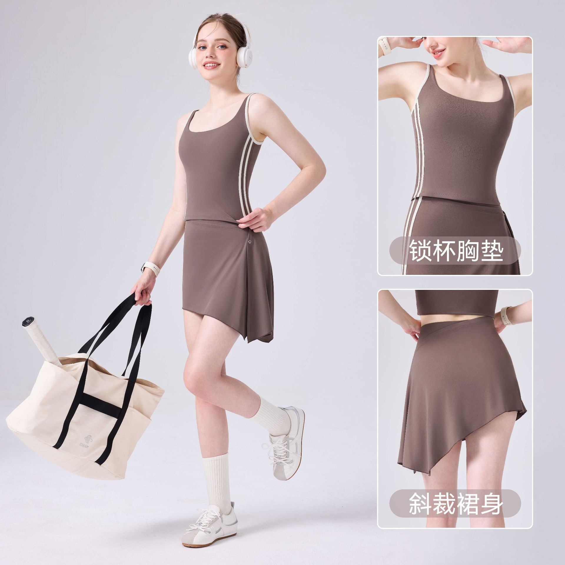 Nueva ropa de yoga antichoque de alta intensidad sin marcas de base anti-desvanecimiento luminoso cintura alta pro-piel transpirable anti-desvanecimiento luminoso image 2