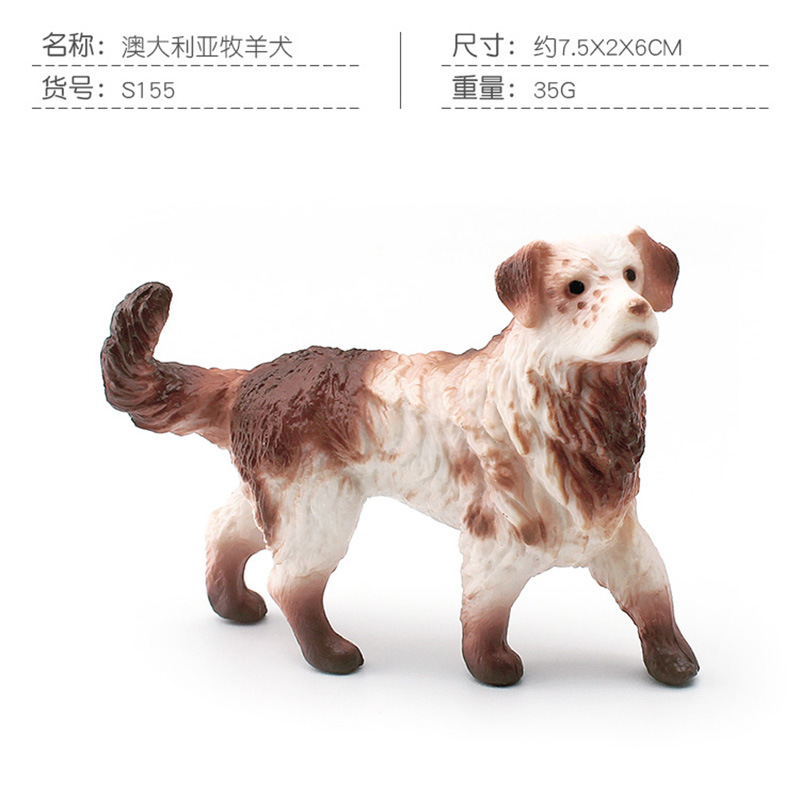 Simulación transfronteriza famoso modelo de perro Pastor Chihuahua Golden Retriever Bomei Shiba Inu mini perro mascota adornos estáticos