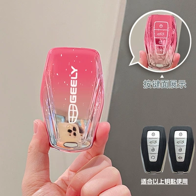 Car key bag, Icon Vision X6 Jiaji Gradient - model-b-smart-gradient-pink-single-key-cover