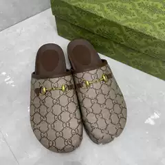 High Version G Home Baotou Half Slippers Women's Summer Outfit Mueller Shoes Horse Buckle Flat Shoes All-Match Casual Lazy Shoes
