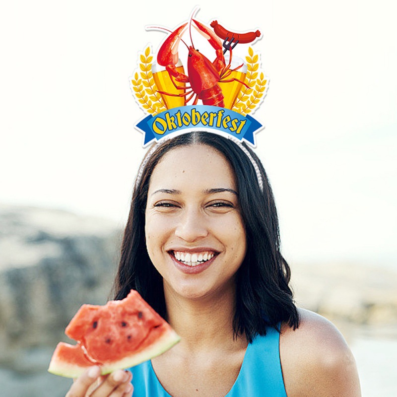 Diadema de decoración de fiesta Oktoberfest accesorios de fotografía Diadema de decoración fotográfica del Oktoberfest de octubre alemán