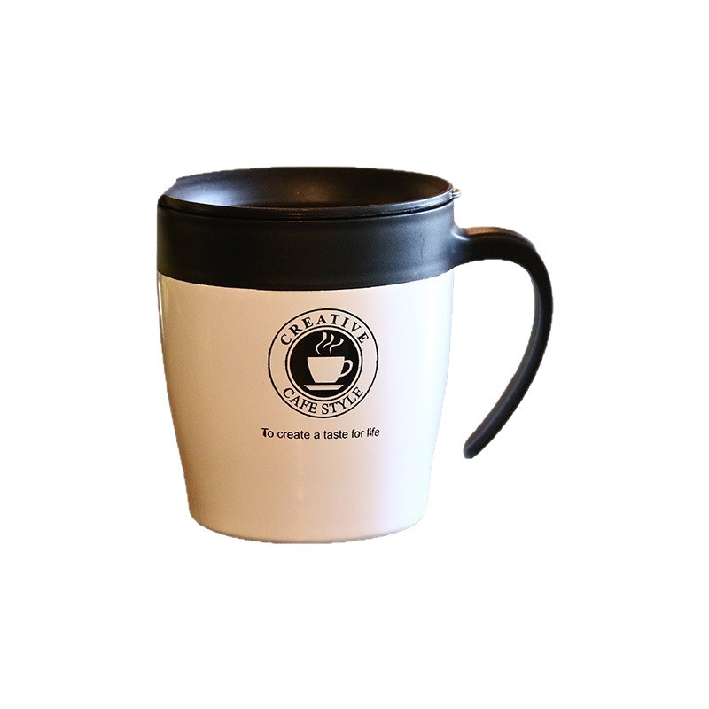 INS desayuno taza de café de acero inoxidable taza de vacío con mango taza de la Oficina taza de la bebida sustituto taza transfronteriza taza