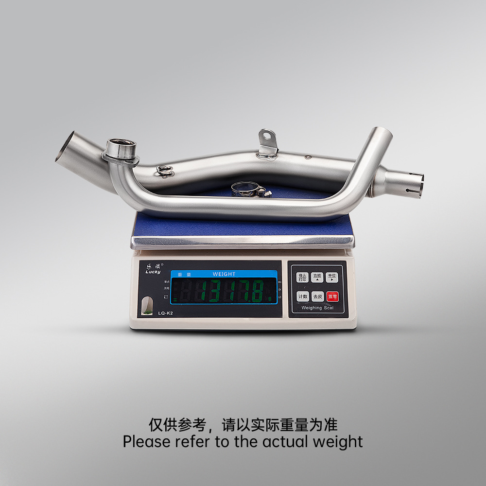 Motorcycle Scooter Zongshen 125Gk Stainless Steel Split Front Exhaust Pipe and Rear Muffler Full Set