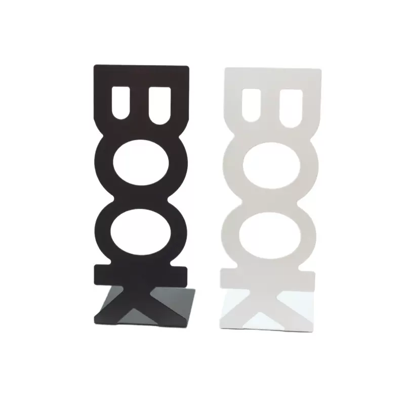 书立现货批发简约金属书立架办公学生金属书靠创意书挡板书夹