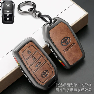Vezel, Fortuner, Land Cruiser, Corolla, Car key bag - type-a-buckle-black-brown