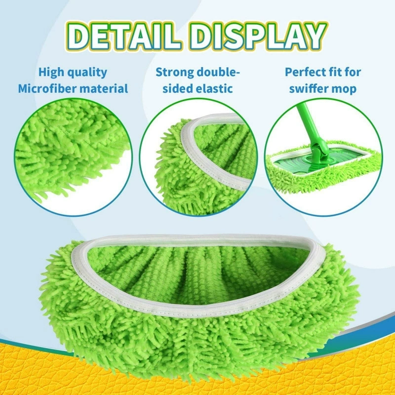 Совместимая с тряпкой для швабры Swiffer Sweeper многоразовая насадка для влажной и сухой уборки, плоская головка швабры