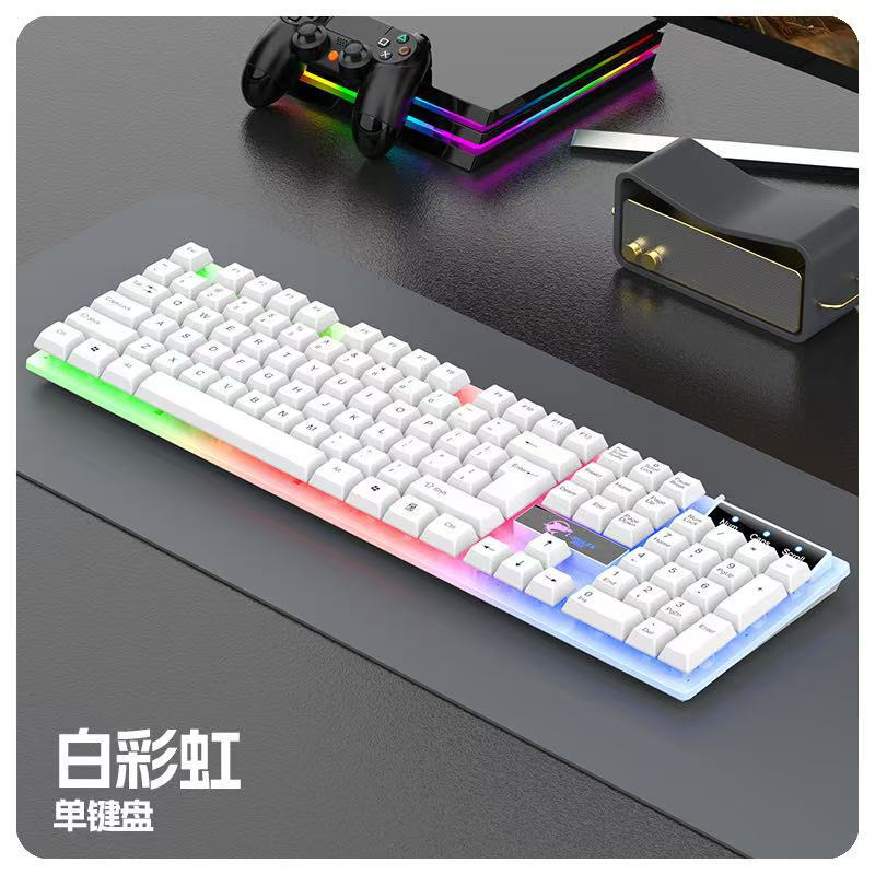 T750有線発光キーボードマウスセット卸売りバックライト機械手触りゲームマウスセット|undefined