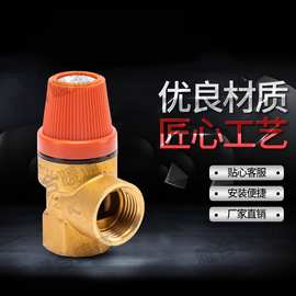 黄铜泄水阀壁挂炉热水器安全阀二通式4分太阳能配套泄水阀泄压阀