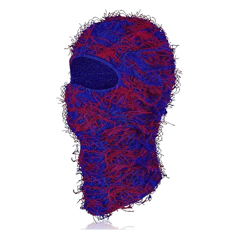 Europa y América nueva Máscara caliente tocado personalizado camuflaje jacquard solo agujero cerrado dedo del pie sombrero de felpa sombrero de esquí a prueba de viento