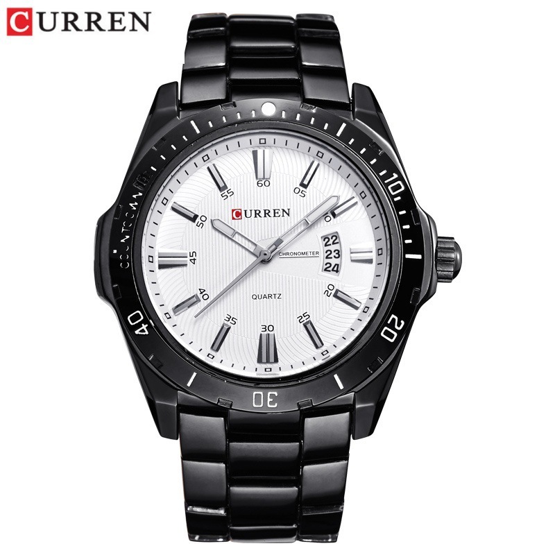 CURREN / CARRIEN 8110 Calendario impermeable para hombres Personalidad de moda relojes de cuarzo relojes de hombre Guangdong