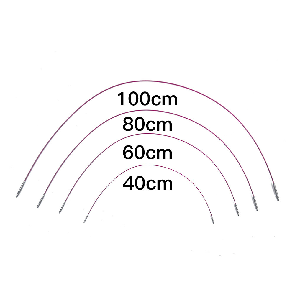 Herramienta de tejido Acero inoxidable 304 Política desmontable Aguja de anillo cuadrado Aguja desmontable de cubo 9 PU