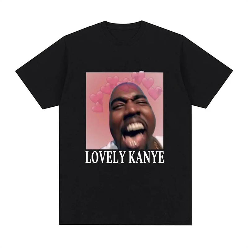 Funny Lovely Kanye West Meme T-Shirt Men Fashion Vintage Hip
