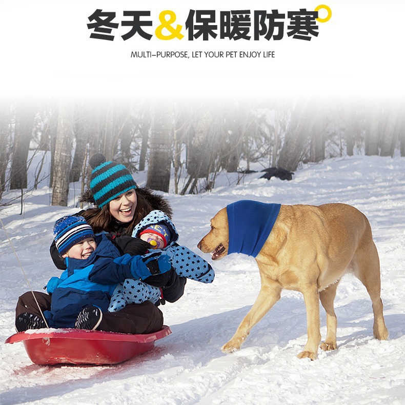 Exclusivo transfronterizo para mascotas babero anti-shock, anti-trueno, capucha calmante para perros, reducción de ruido, babero para perros cálido al por mayor