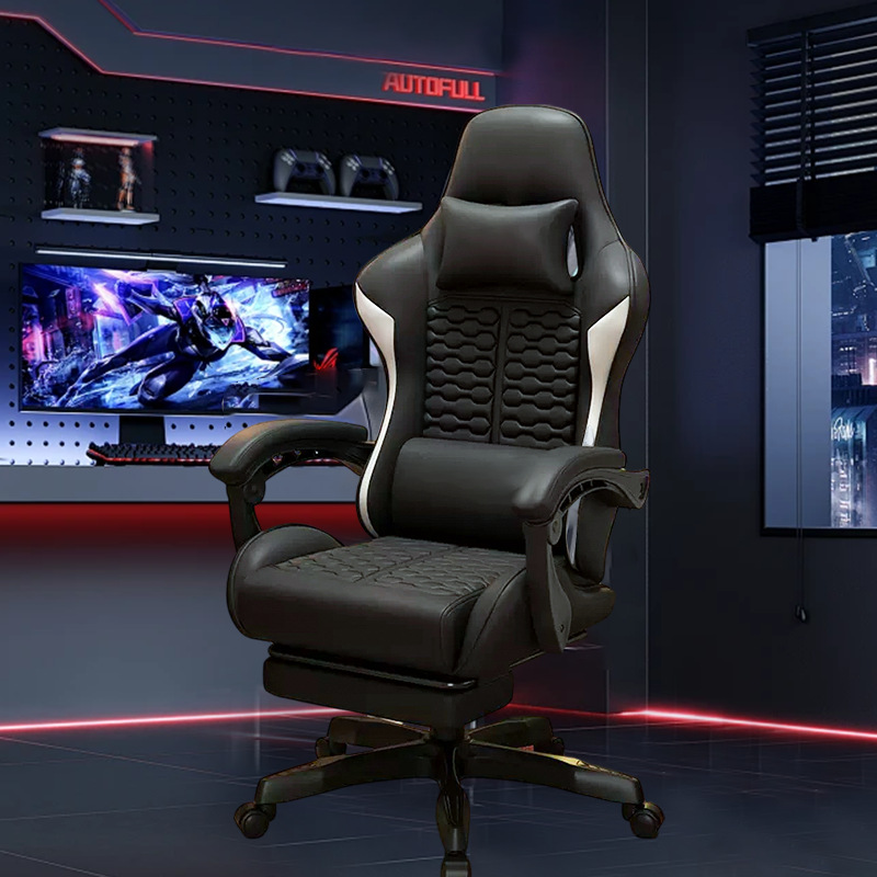 silla de juego de computadora silla de jefe confortable sentada en el hogar reclinable dormitorio elevación silla de juego image 8