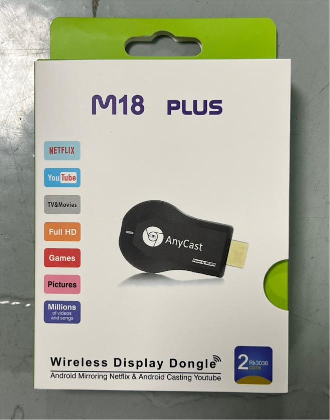M2M4 proyector inalámbrico HDMI — adaptador de duplicación de pantalla HD para iPhone y Android, compatible con Google Cast