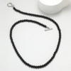 Men's accessory stainless steel from pearl, universal fashionable necklace for beloved hip-hop style, European style