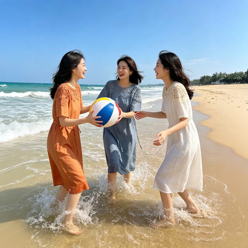 2026 New Summer Style Linen Embroidered Dress for Women, Artistic Retro Lace-Up Loose Mid-Length Holiday Style Long Dress 2026 New Summer Style Linen Embroidered Dress for Women, Artistic Retro Lace-Up Loose Mid-Length Holiday Style Long Dress