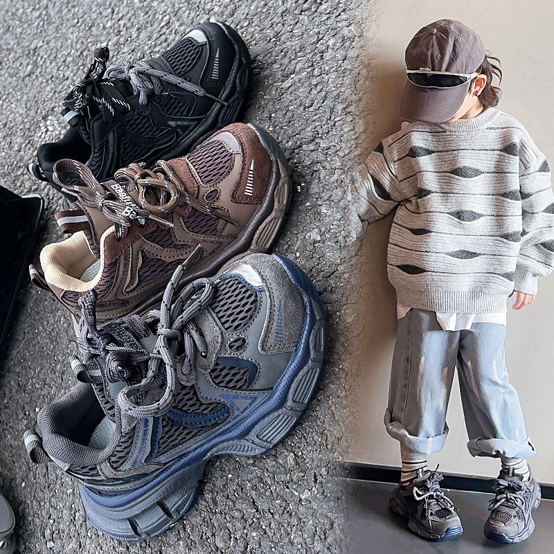 Trendy Fashion Children's Shoes, Kids' Sports Shoes, Boys' Shoes, 2025 New Lightweight Running Shoes, Girls' Dad Shoes