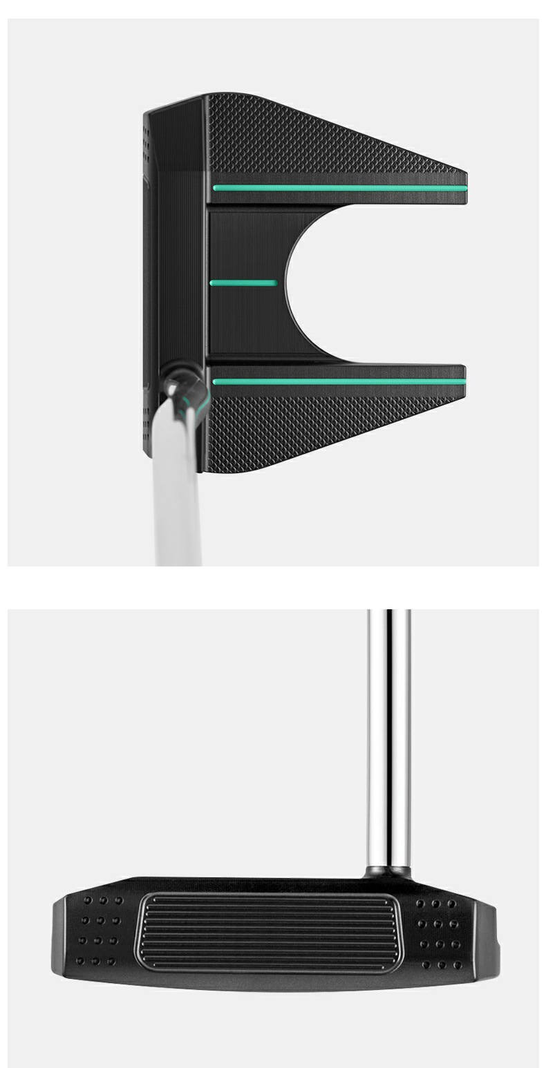 Gậy putter golf Moeyes Magic Eye nam S20C sắt mềm rèn, chiều dài 34 inch — TUG058-Putter vàng đen [với nắp đầu], 【TUG058】Đen và xanh lá (cột thép) tay phải nữ + bọc đầu cột chi tiết 8