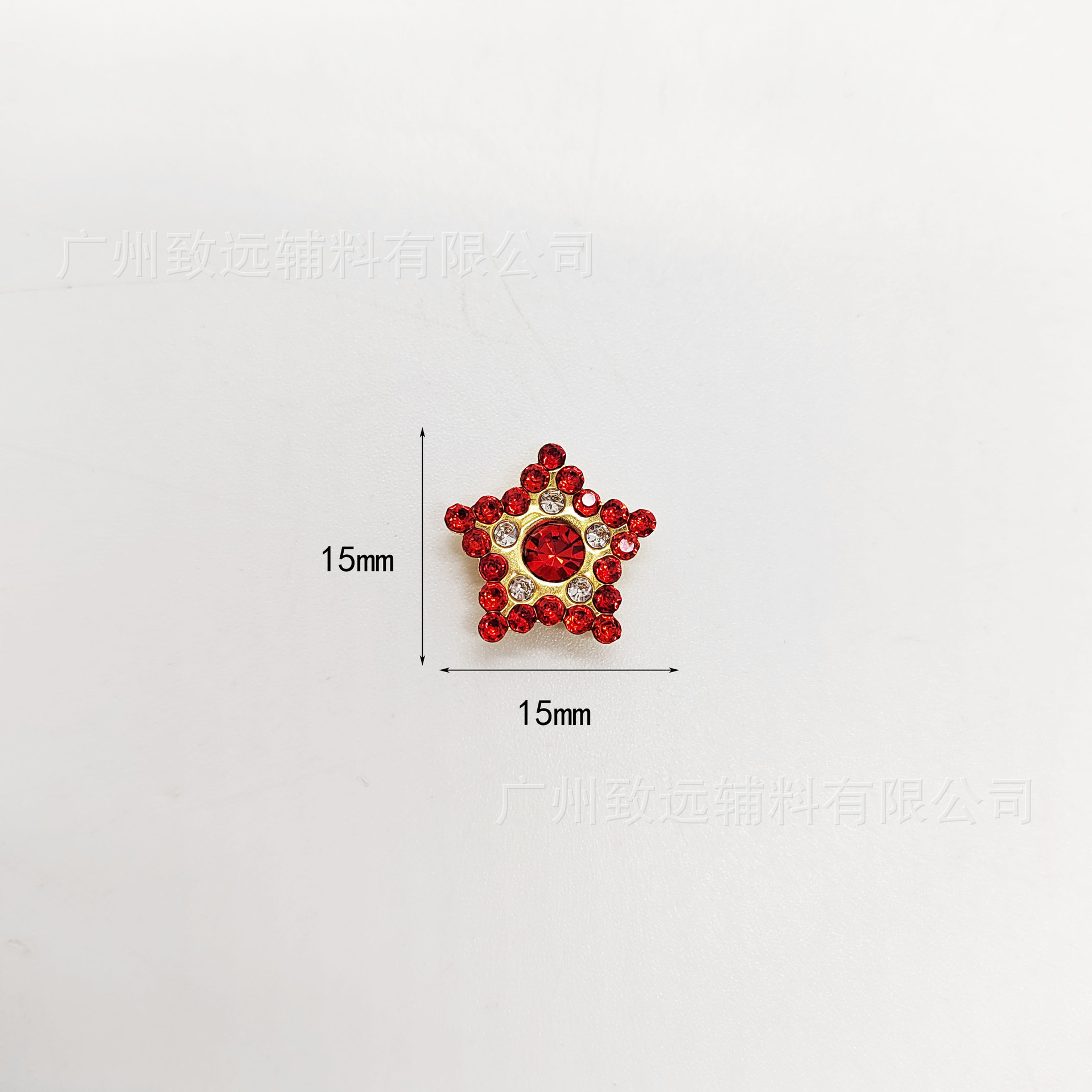 Adornos de diamantes de imitación en forma de estrella de cinco puntas de girasol de 15 mm, versátiles, súper brillantes, para bricolaje, accesorios de ropa, accesorios para vestidos de novia. image 3