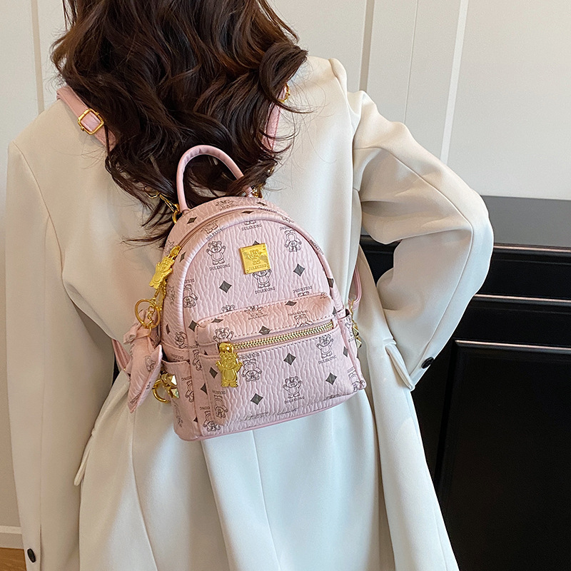 Bolsa de mujer transfronteriza de comercio exterior 2025 nuevo retro nicho bolsas escolares de estudiantes de alta calidad sensación de gran capacidad mochila de viaje