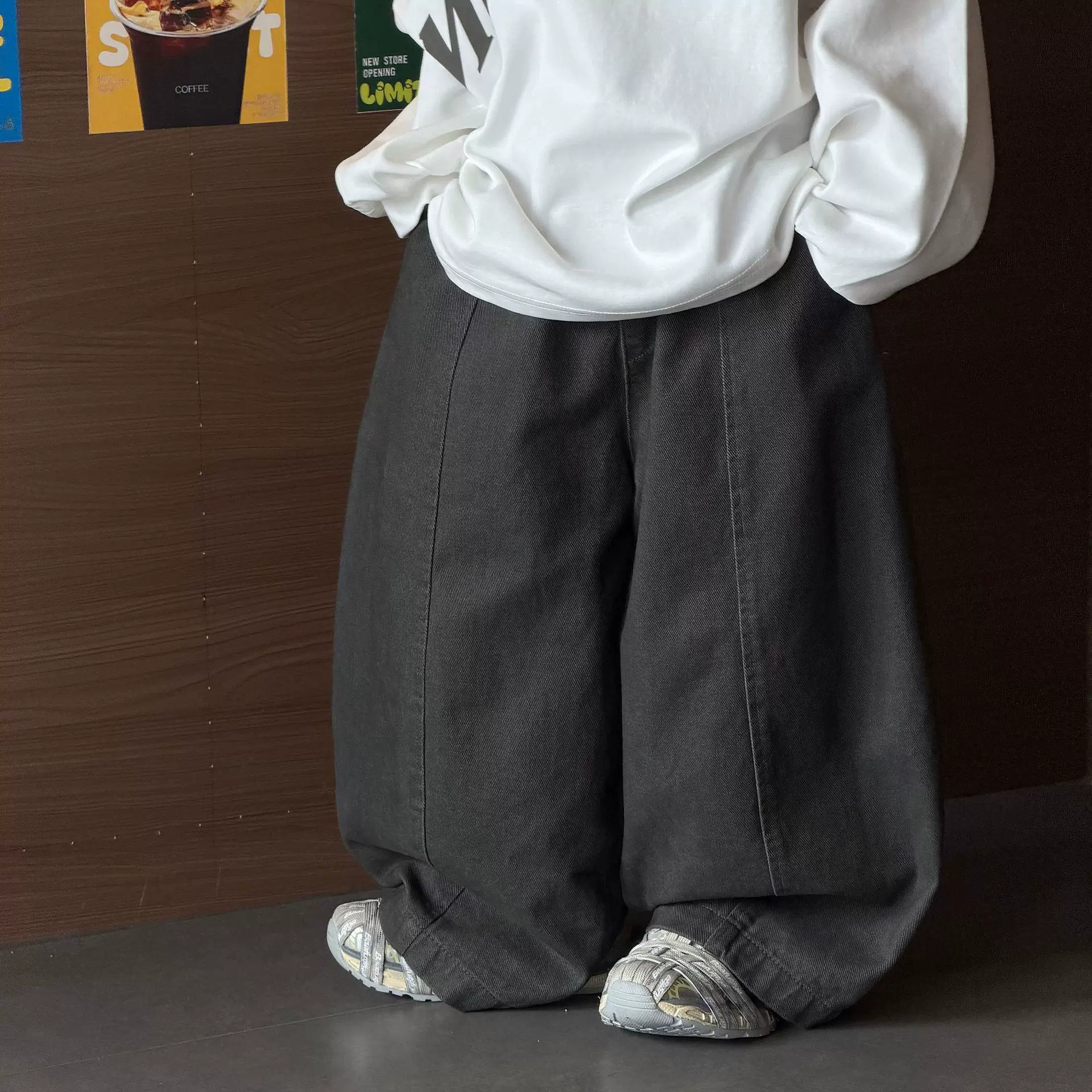 泰如2026秋季新款韩版男童纯色百搭松弛简约休闲裤儿童长裤潮