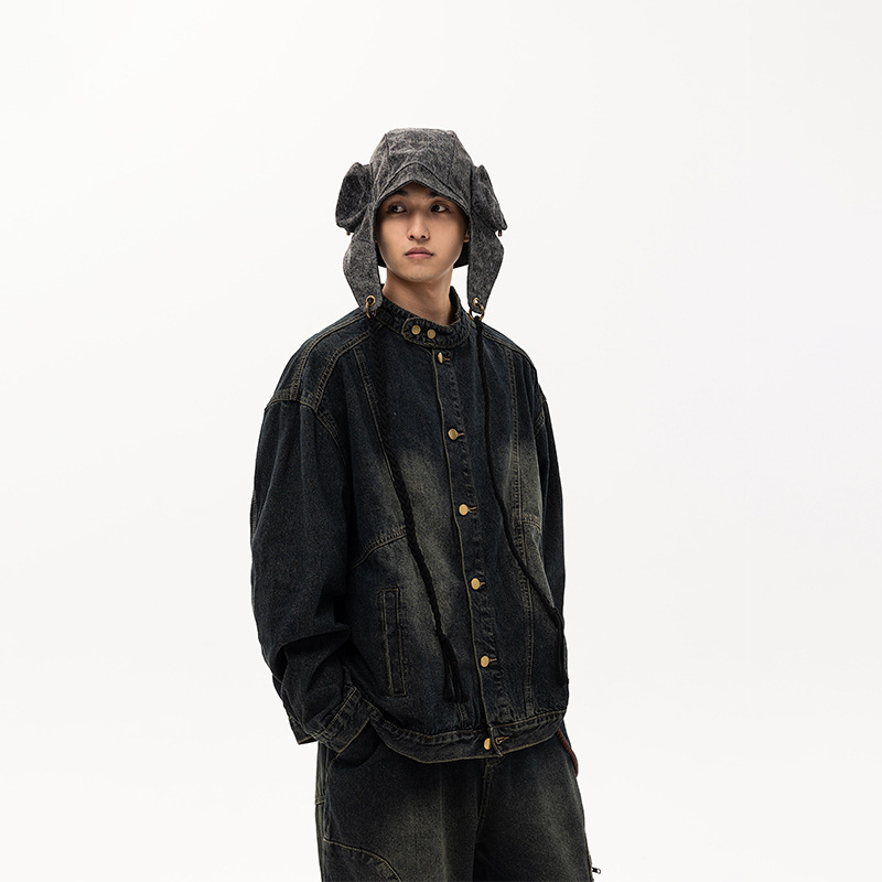 Autumn Japanese retro denim jacket