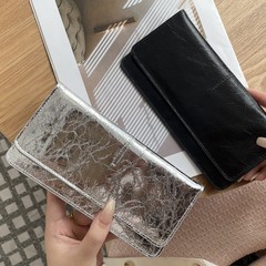 本革レディース長財布、高見えニッチ、万能光沢クラッチ、超薄型大容量オールインワンカードホルダー