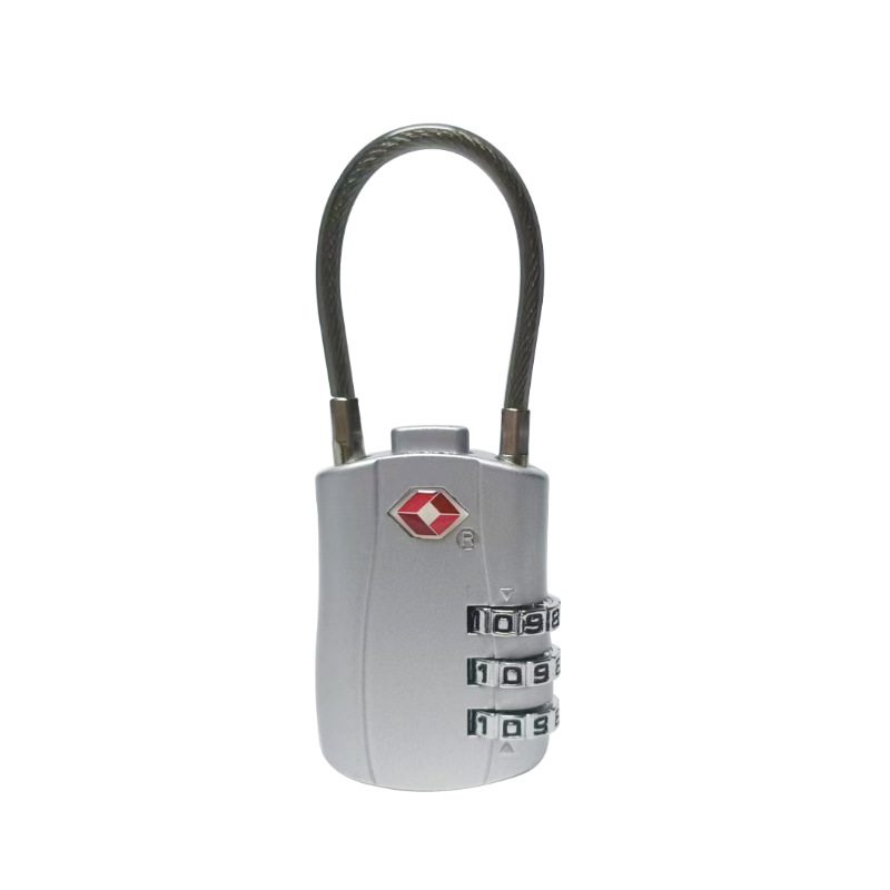 TSA暗証番号ロック全金属ロック付きリュックサックキャビネットソフトワイヤーロック旅行ケースロックTSA暗証番号税関ロック