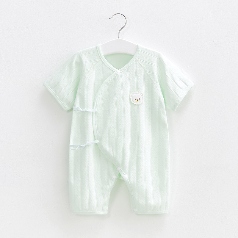 Mono para bebé recién nacido, pijama de verano de manga corta, ropa fina, ropa de verano para hombres y mujeres, ropa de bebé