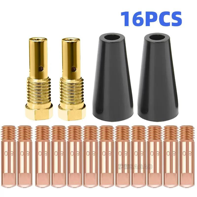 跨境气保焊枪MIG配件FC90保护嘴K3493-1保护咀连杆导电嘴16PCS