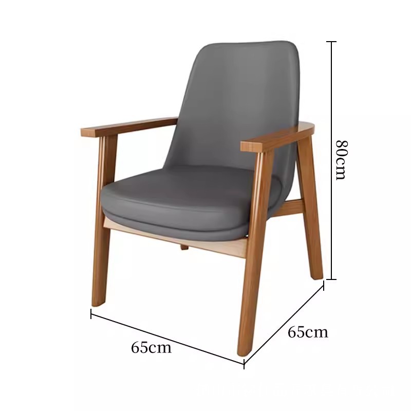Silla de comedor de madera maciza para restaurante