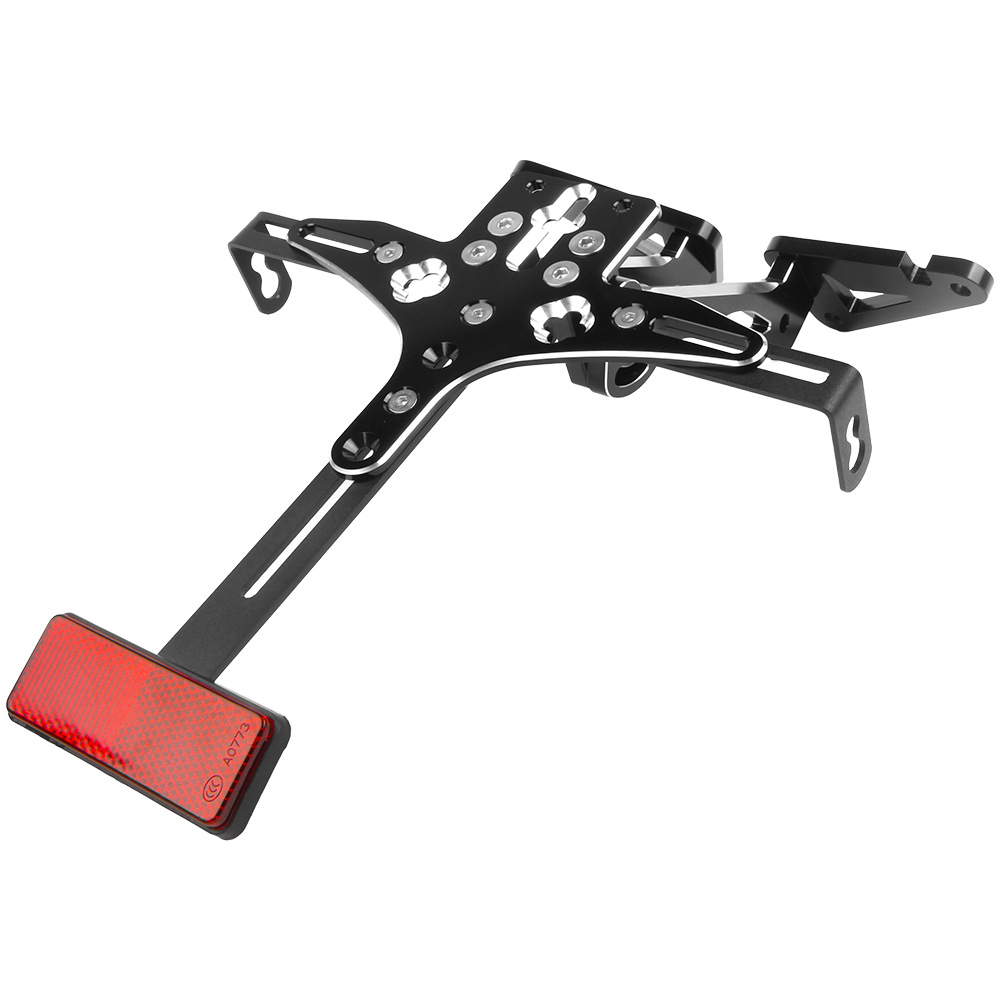 Suitable for Yamaha TMAX530 12-19 modified license plate frame with LED light license plate frame