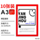 A3 red/10 pieces