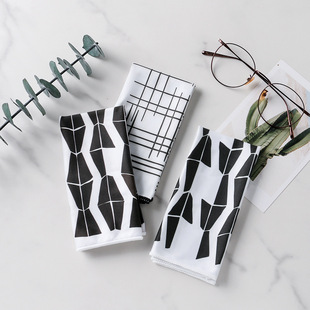 E88 Wholesale Can Be Ordered Glasses Cloth Cotton Fiber Optional Stylish Large Block 30 * 30cm